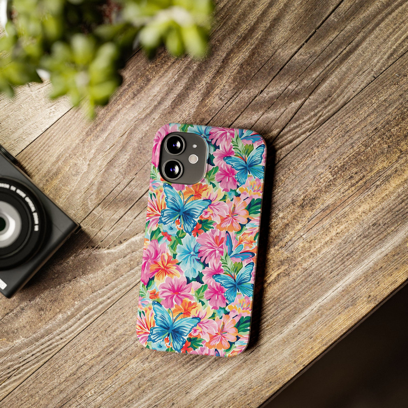 Slim Butterflies Flowers Gift for Her Cute Phone Cases for Iphone 16 Pro Max | iPhone 15 Case | iPhone 15 Pro Max Case, Iphone 14, 13, 12, 11, 10, 8, 7