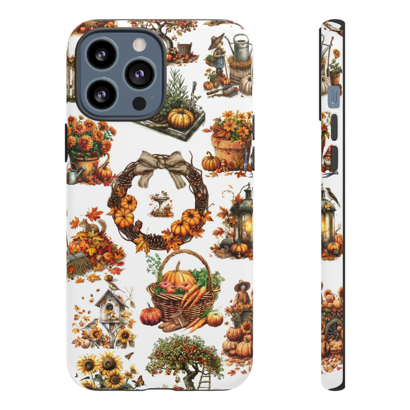 Impact Resistant, Fall Leaves Collage, Cute Phone Cases for Samsung S24, S23, S22, S21, IPhone 15 pro Iphone 14 pro Iphone 13 IPhone 12 Iphone 11