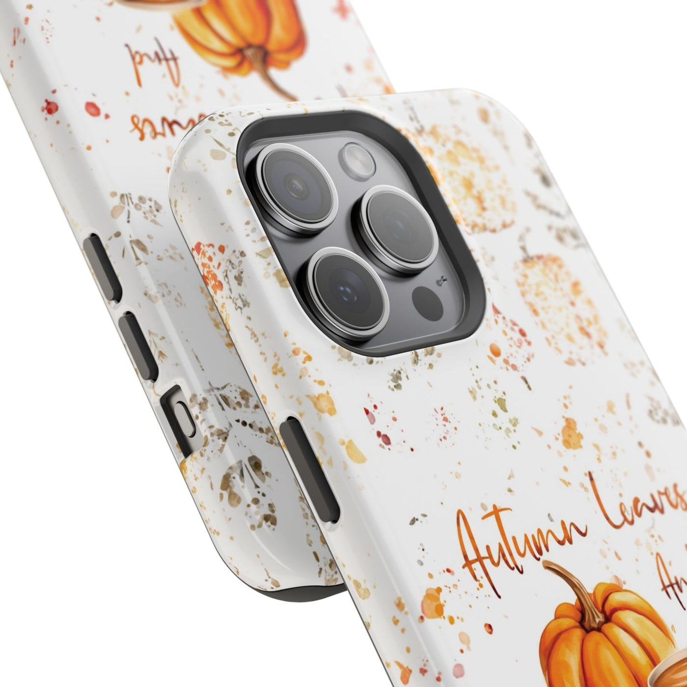 Fall Leaves Pumpkins Tough Magsafe Cute Phone Cases for Iphone | iPhone 15 Case | iPhone 15 Pro Max Case, Iphone 14, Iphone 14 13 12 11 10 9 8 7 - Studio40ParkLane