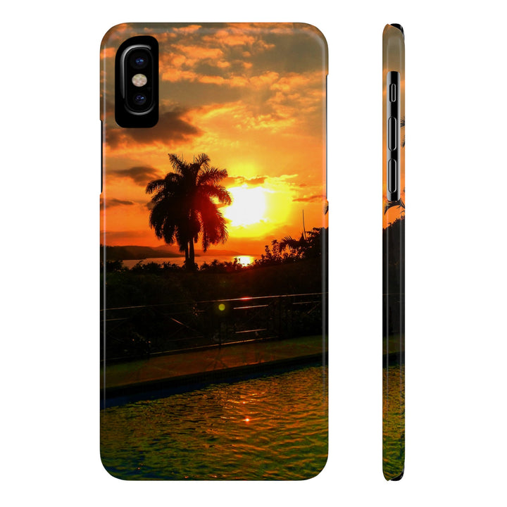Slim Cute Phone Cases for Iphone - | iPhone 15 Case | iPhone 15 Pro Max Case, Iphone 14 Case, Iphone 14 Pro Max, Iphone 13, Summer Jamaica Sunset - Studio40ParkLane