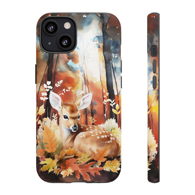 Autumn Fall Deer Forest Gift for Her Cute Phone Case for, Samsung Galaxy S24, S23, S22, S21, IPhone 16 Case | Iphone 15, Iphone 14, IPhone 13 Case