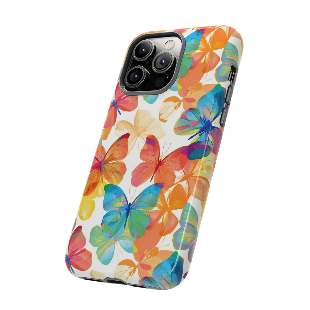 Cute Samsung Case | Cool Iphone Case | Summer Bright Butterflies, Samsung S24, S23, S22, S21, IPhone 15 Case | Iphone 14 Case, Iphone 13 Case - Studio40ParkLane