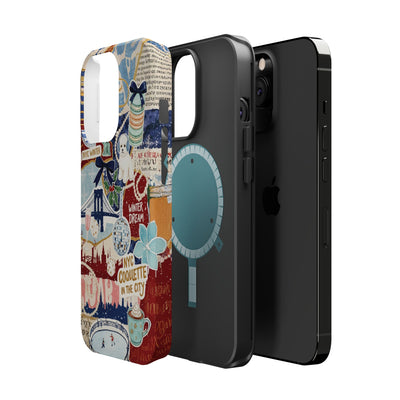 New York Winter Coquette Collage Tough Magsafe Cute Phone Cases for Iphone | iPhone 17 Pro Max Case, Iphone 16, Iphone 15 14 13 12 11 10 9