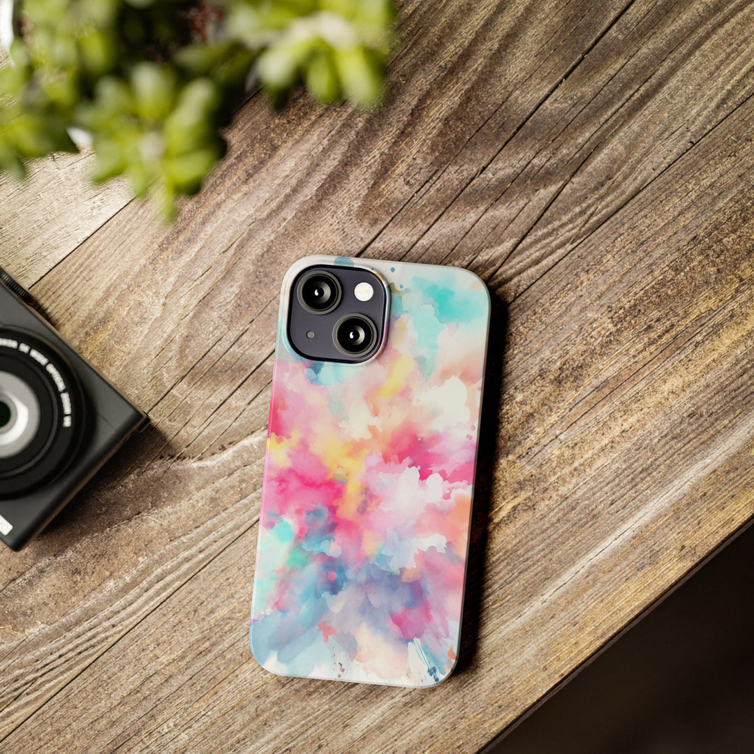 Slim Paint Splash Pink Gift for Her Cute Phone Cases for Iphone 16 Pro Max | iPhone 15 Case | iPhone 15 Pro Max Case, Iphone 14, Iphone 14 Pro Max, Iphone 13 12 11 8 7 - Studio40ParkLane