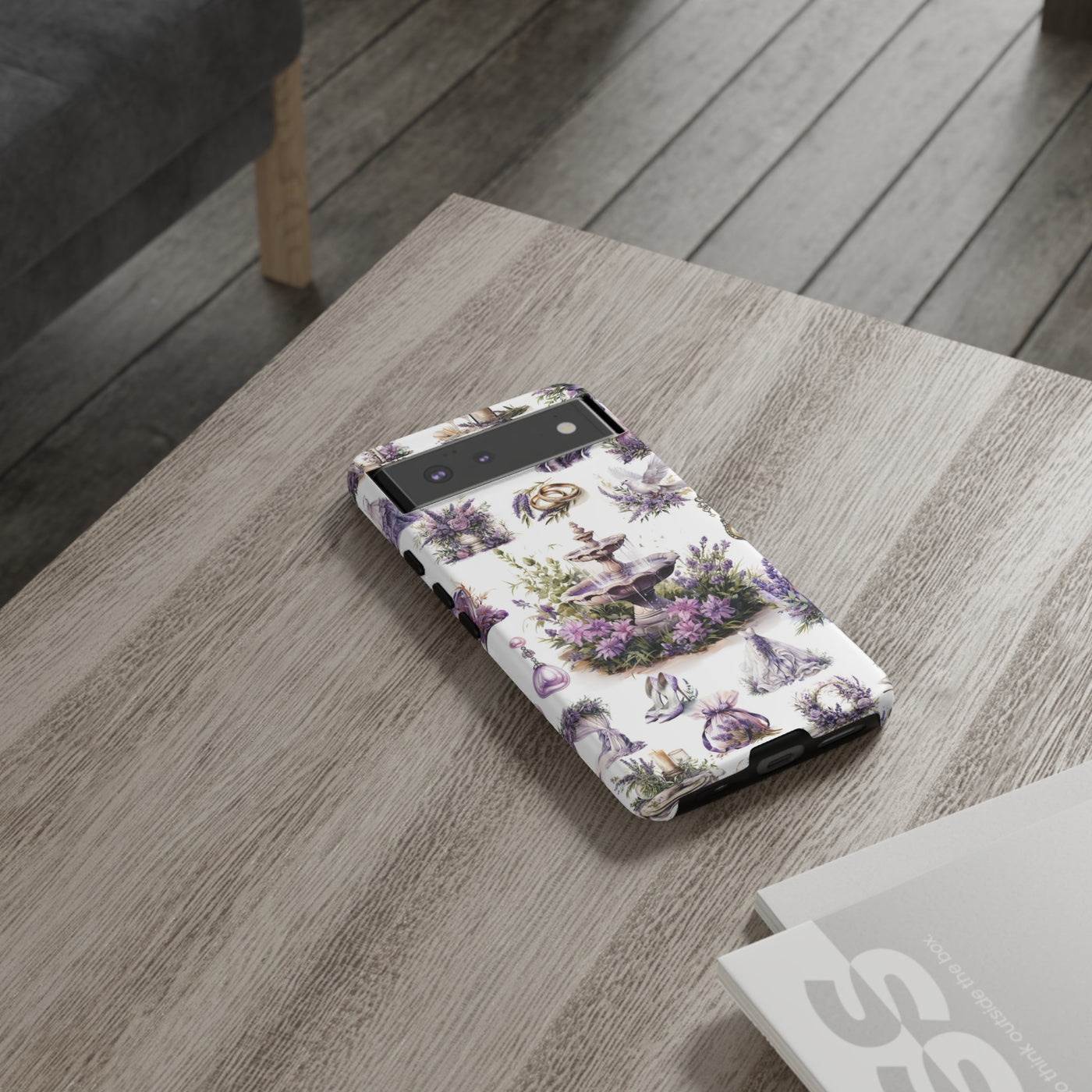 Impact Resistant, Lavender Wedding, Cute Phone Cases for Samsung S24, S23, S22, S21, IPhone 15 pro Iphone 14 pro Iphone 13 IPhone 12 Iphone 11