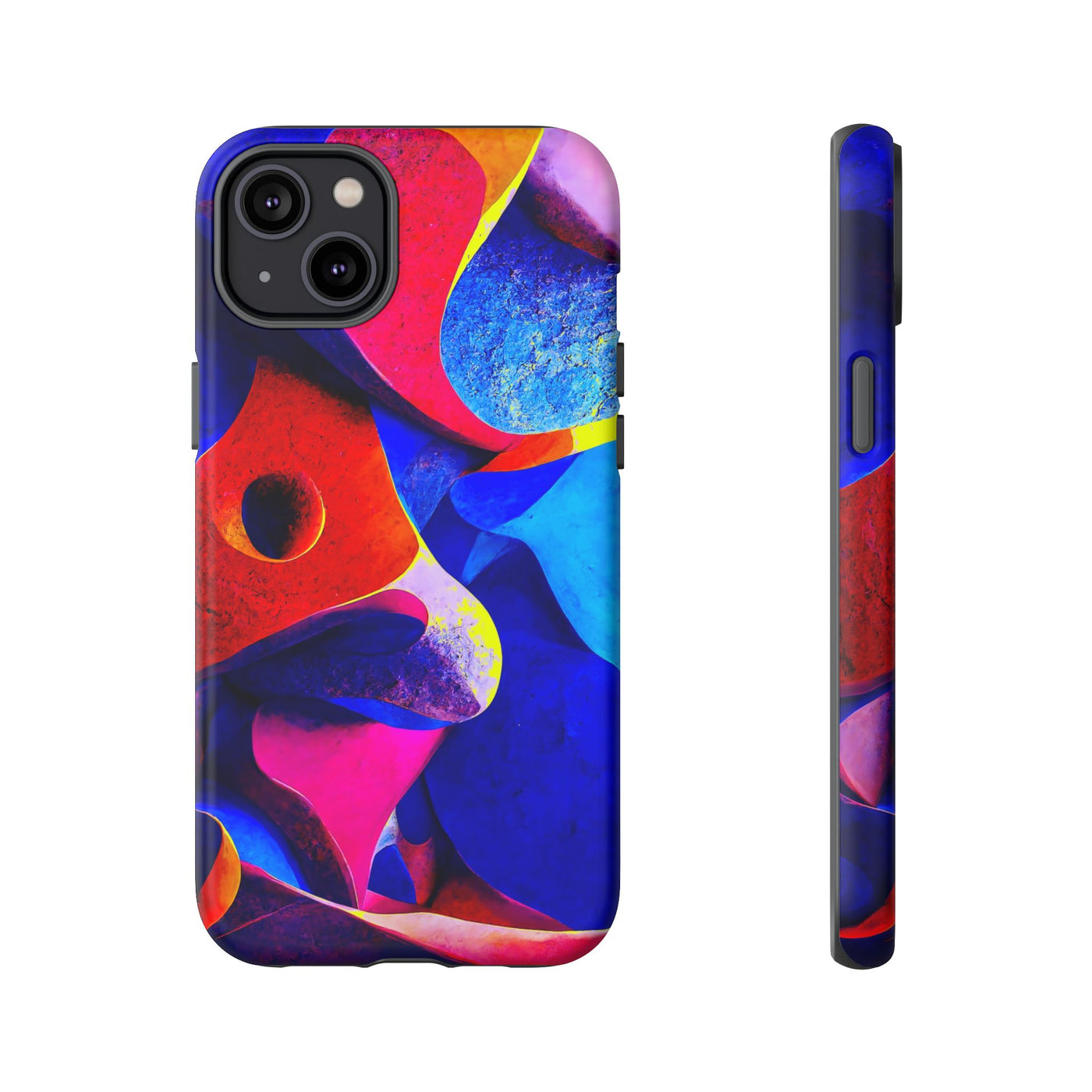 Impact Resistant, Abstract Shapes, Cute Phone Cases for Samsung S24, S23, S22, S21, IPhone 15 pro Iphone 14 pro Iphone 13 IPhone 12 Iphone 11