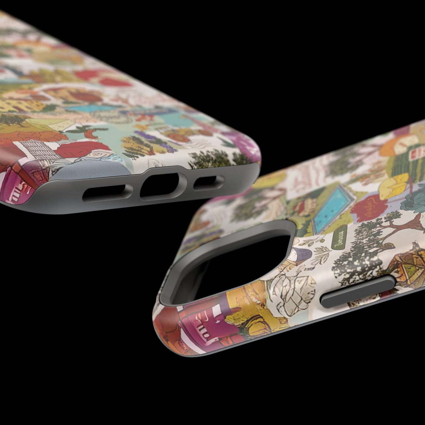 Italy Tuscany Coquette Collage Tough Magsafe Cute Phone Cases for Iphone | iPhone 17 Pro Max Case, Iphone 16, Iphone 15 14 13 12 11 10 9 - Studio40ParkLane