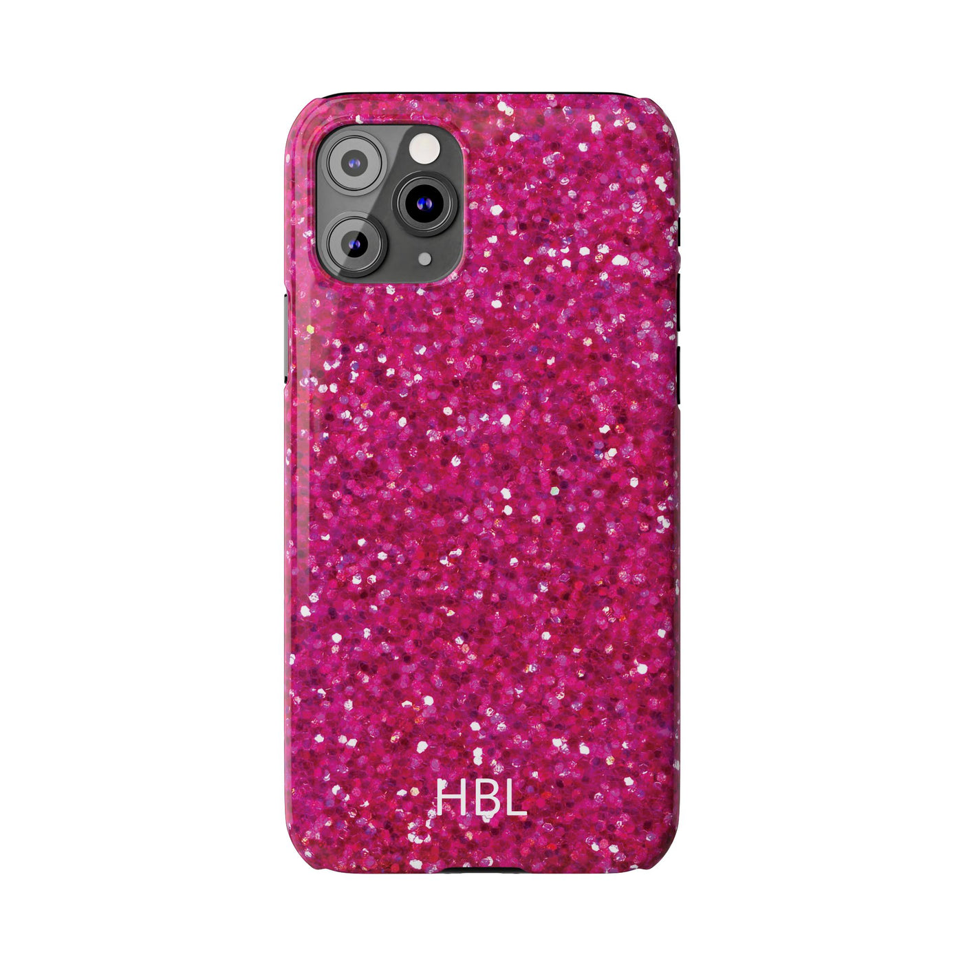 Slim Personalized Muted Pink Faux Play on Glitter Effect Cute Phone Cases for Iphone 16 Pro Max | iPhone 15 Case | iPhone 15 Pro Max Case, Iphone 14, Iphone 14 Pro Max, Iphone 13 12 11 8 7