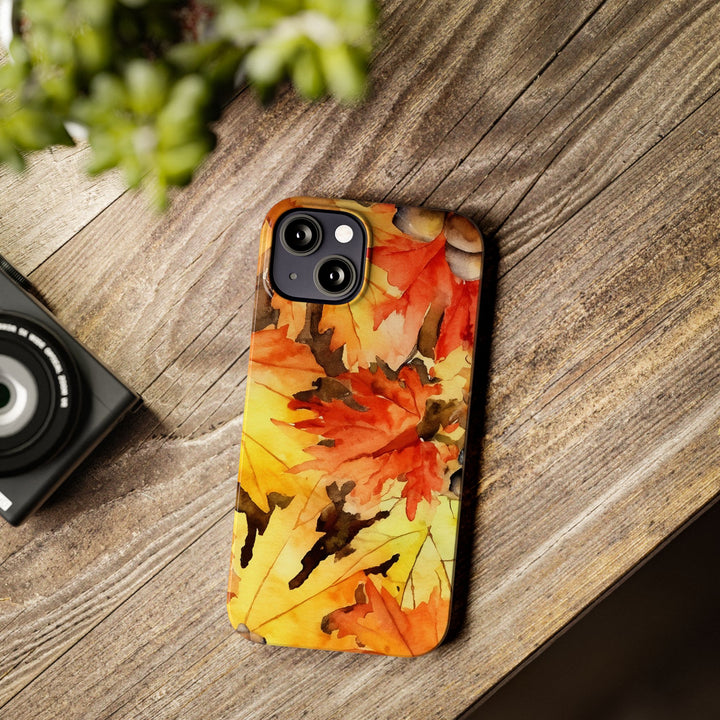 Slim Fall Leaves Slim Cute Phone Cases for Iphone | iPhone 15 Case | iPhone 15 Pro Max Case, Iphone 14, Iphone 14 Pro Max, Iphone 13 - Studio40ParkLane