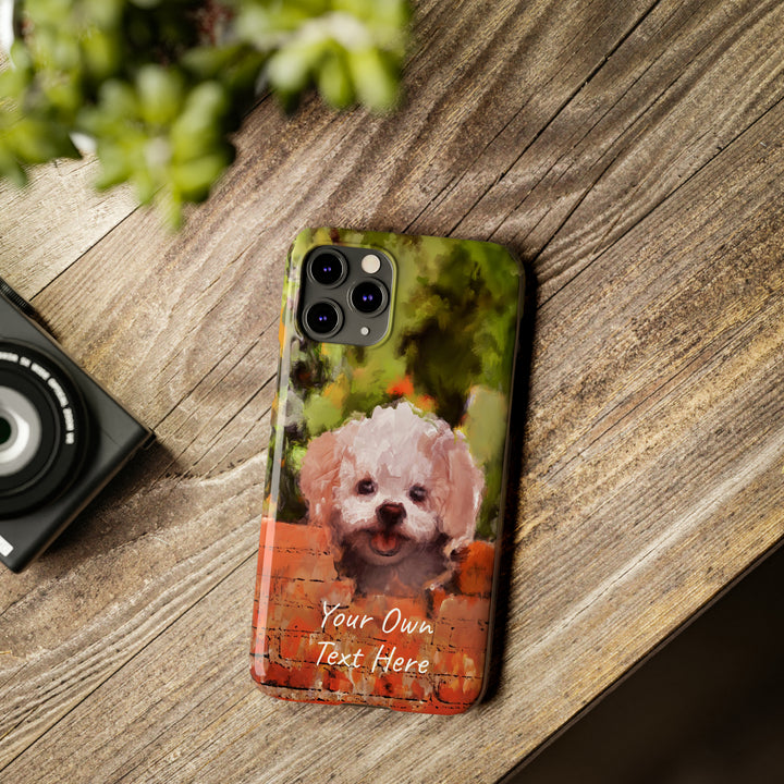 Slim Personalized Cute iPhone Cases - | iPhone 15 Case | iPhone 15 Pro Max Case, Iphone 14 Case, Iphone 14 Pro Max, Iphone 13, Bichon Frise Dog - Studio40ParkLane
