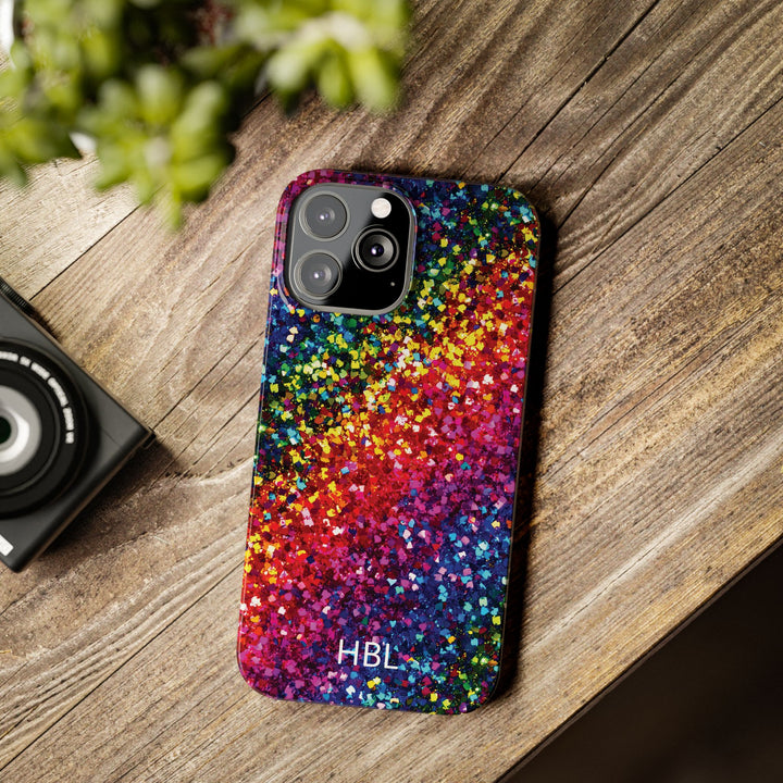 Slim Personalized Slim Muted Faux Play on Glitter Effect Cute Phone Cases for Iphone 16 Pro Max | iPhone 15 Case | iPhone 15 Pro Max Case, Iphone 14, Iphone 14 Pro Max, Iphone 13 12 11 8 7 - Studio40ParkLane