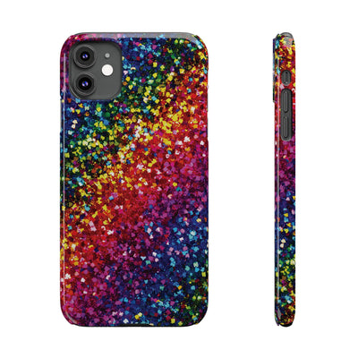 Slim Non-Glitter Muted Color Faux Play on Glitter Effect Gift for Her Cute Phone Cases for Iphone 16 Pro Max | iPhone 15 Case | iPhone 15 Pro Max Case, Iphone 14, Iphone 14 Pro Max, Iphone 13 12 11 8 7