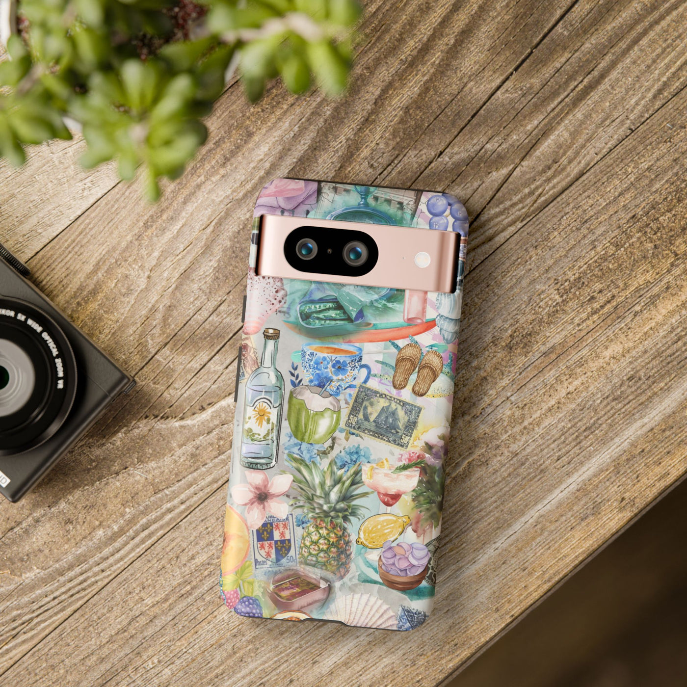 Impact Resistant, Travel Coquette Collage, Cute Phone Cases for Samsung S24, S23, S22, S21, IPhone 15 pro Iphone 14 pro Iphone 13 IPhone 12 Iphone 11