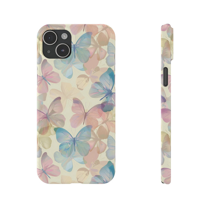 Slim Cute Phone Cases for Iphone - | iPhone 15 Case | iPhone 15 Pro Max Case, Iphone 14 Case, Iphone 14 Pro Max, Iphone 13, Summer Pastel Butterflies - Studio40ParkLane