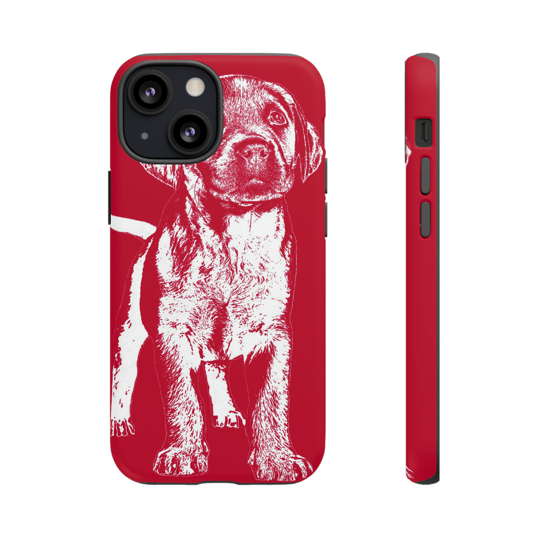 Cute IPhone Case | iPhone 15 Case | iPhone 15 Pro Max Case, Iphone 14 Case, Iphone 14 Pro Max Case IPhone Case for Dog Lovers, Puppy Dog Red - Studio40ParkLane