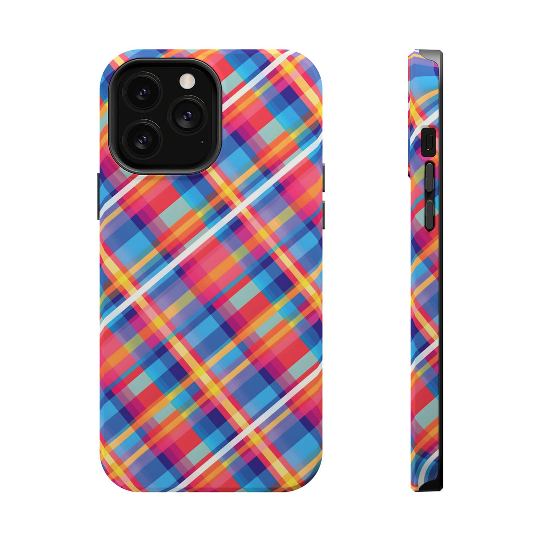 Checkered Plaid Magsafe Gift for Her Cute Phone Case for Iphone, | iPhone 16 | iPhone 15 Pro Max, Iphone 14 Pro Max, 13 12 11 10 9 8 7 - Studio40ParkLane