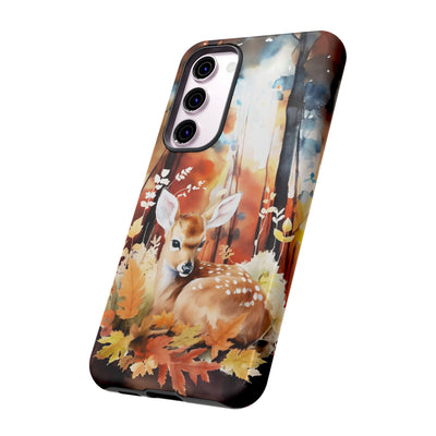 Autumn Fall Deer Forest Gift for Her Cute Phone Case for, Samsung Galaxy S24, S23, S22, S21, IPhone 16 Case | Iphone 15, Iphone 14, IPhone 13 Case