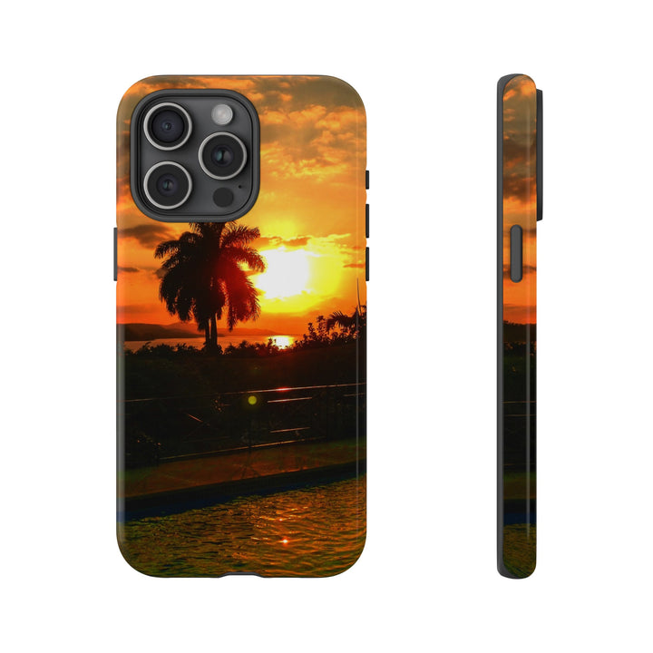 Cute Samsung Case | Cool Iphone Case | Summer Jamaica Pool Sunset, Samsung S24, S23, S22, S21, IPhone 15 Case | Iphone 14 Case, Iphone 13 Case - Studio40ParkLane