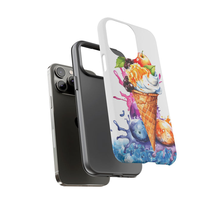 Impact Resistant, Summer Ice Cream Cone, Cute Phone Cases for Samsung S24, S23, S22, S21, IPhone 15 pro Iphone 14 pro Iphone 13 IPhone 12 Iphone 11 - Studio40ParkLane