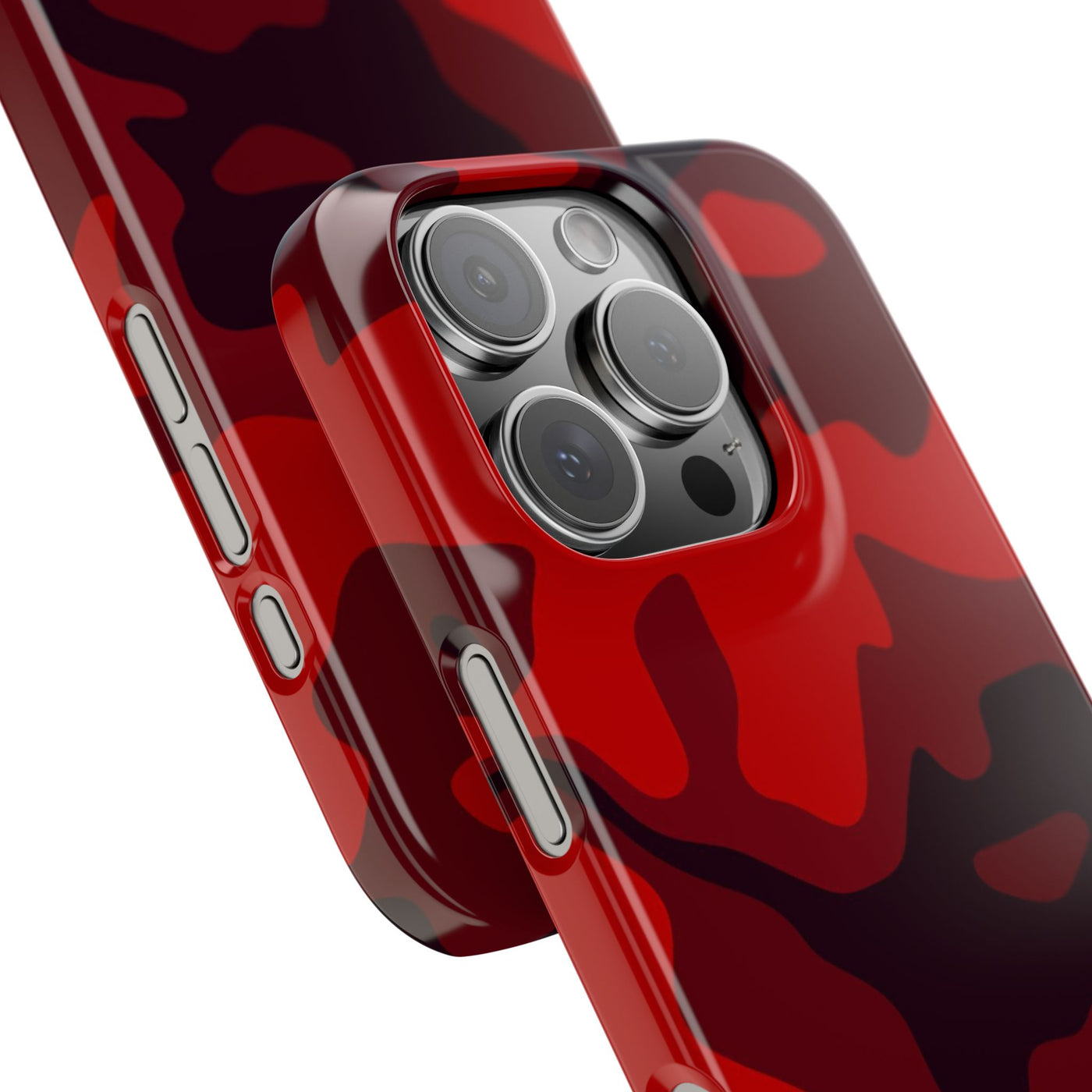 Slim Cute iPhone Cases - | iPhone 15 Case | iPhone 15 Pro Max Case, Iphone 14 Case, Iphone 14 Pro Max, Iphone 13, Red Camo Camouflage