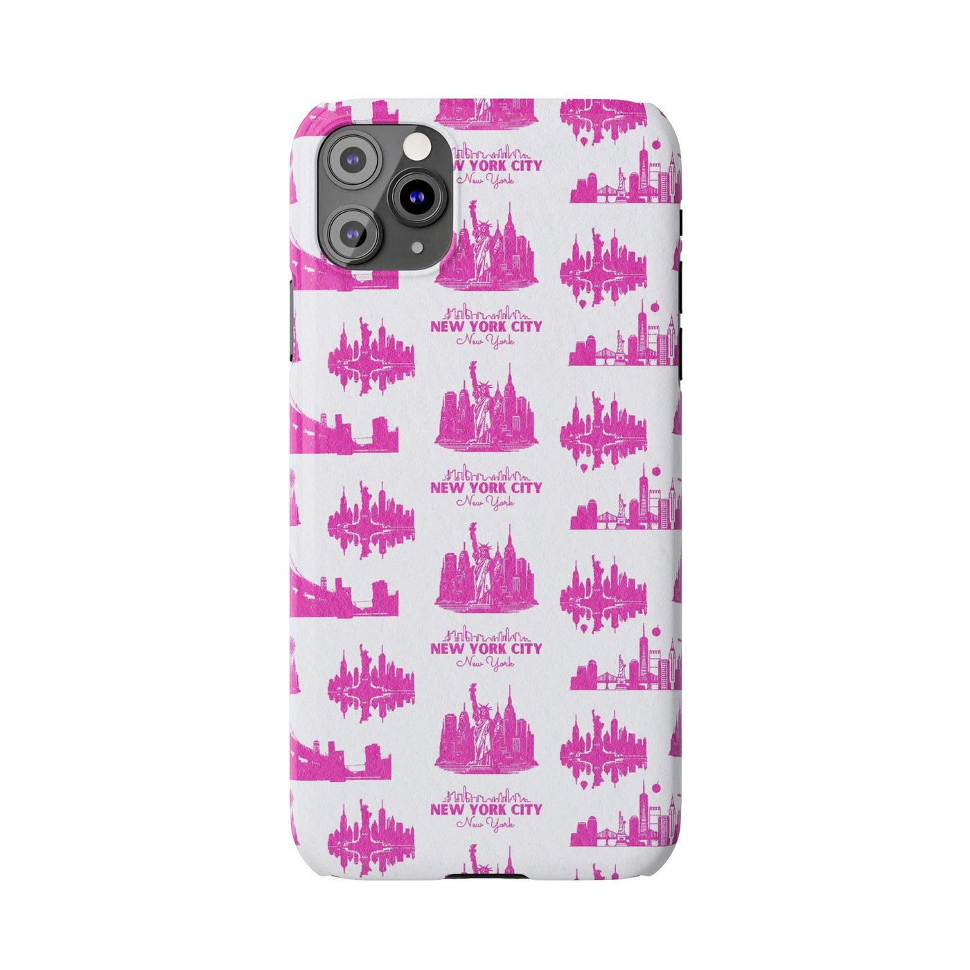 New York Skyline Pink Collage Coquette Gift for Her Cute Phone Cases for Iphone 16 Pro Max | iPhone 15 Case | iPhone 15 Pro Max Case, Iphone 14, Iphone 14 Pro Max, Iphone 13 12 11 8 7