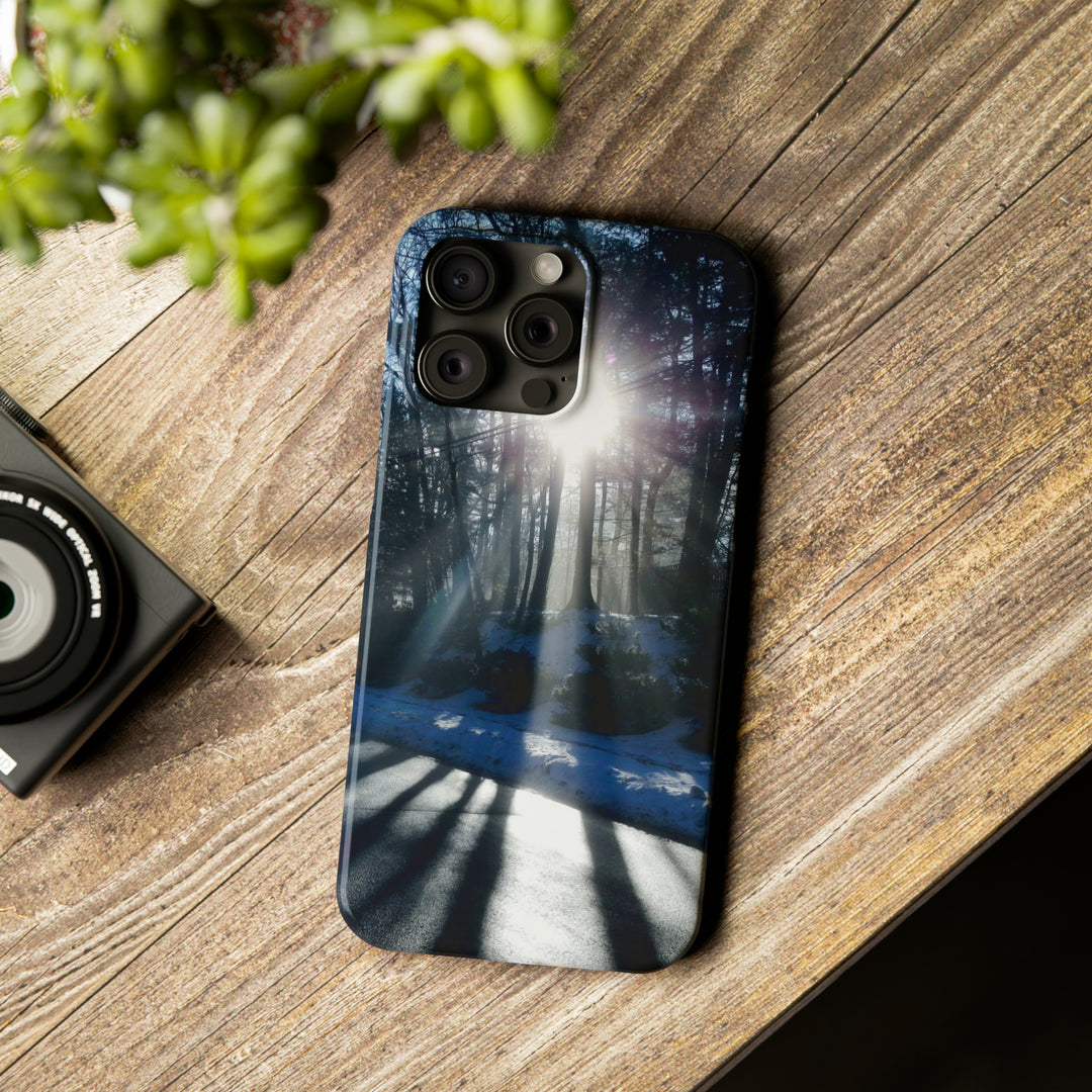 Slim Cute Phone Cases for Iphones - | iPhone 15 Case | iPhone 15 Pro Max Case, Iphone 14 Case, Iphone 14 Pro Max, Iphone 13, Winter Morning Sun - Studio40ParkLane