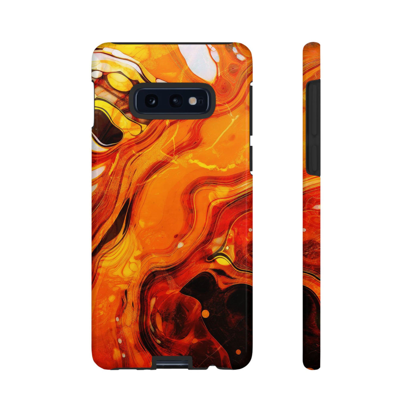 Impact Resistant, Fall Colors Marble, Cute Phone Cases for Samsung S24, S23, S22, S21, IPhone 15 pro Iphone 14 pro Iphone 13 IPhone 12 Iphone 11