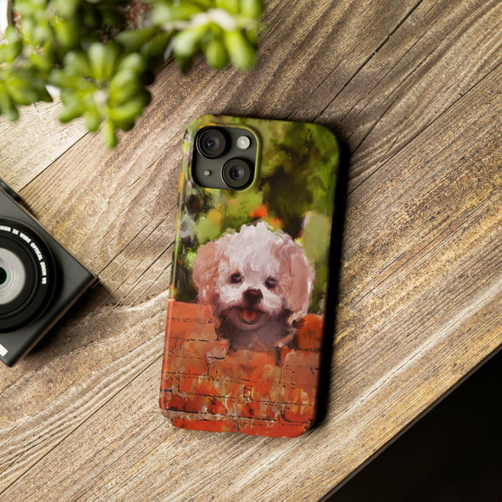 Slim Cute Phone Cases for Iphone - | iPhone 15 Case | iPhone 15 Pro Max Case, Iphone 14 Case, Iphone 14 Pro Max, Iphone 13, Bichon Frise Dog - Studio40ParkLane
