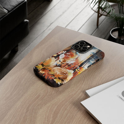 Autumn Fall Deer Forest Gift for Her Cute Phone Case for, Samsung Galaxy S24, S23, S22, S21, IPhone 16 Case | Iphone 15, Iphone 14, IPhone 13 Case