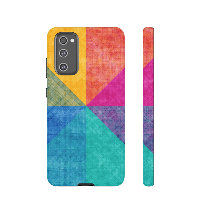 Impact Resistant, Colored Shapes, Cute Phone Cases for Samsung S24, S23, S22, S21, IPhone 15 pro Iphone 14 pro Iphone 13 IPhone 12 Iphone 11 - Studio40ParkLane