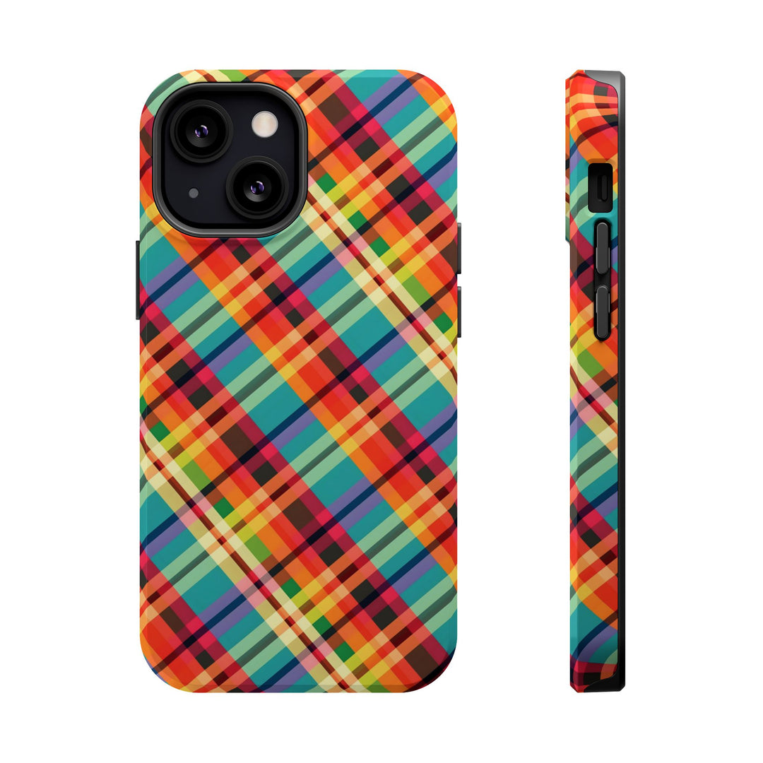 Checkered Plaid Magsafe Gift for Her Cute Phone Case for Iphone, | iPhone 16 | iPhone 15 Pro Max, Iphone 14 Pro Max, 13 12 11 10 9 8 7 - Studio40ParkLane