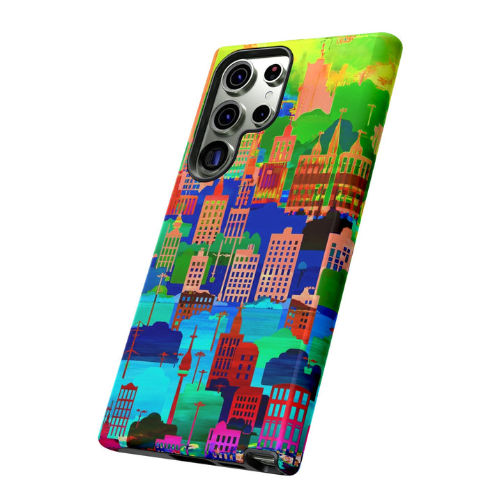 Cute Samsung Case | Cool Iphone Case | Summer City Skyline, Samsung S24, S23, S22, S21, IPhone 15 Case | Iphone 14 Case, Iphone 13 Case - Studio40ParkLane