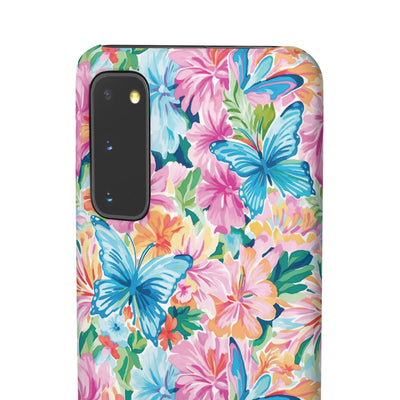 Snap Butterflies Flowers Cute Phone Cases for Samsung S24, S23, S22, S21, S20, Plus and Ultra, Iphone 16 Pro Max, Iphone 15, 14, 13, 12, 11, 10 - Studio40ParkLane