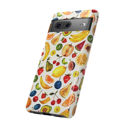 Impact Resistant, Mixed Fruits, Cute Phone Cases for Samsung S24, S23, S22, S21, IPhone 15 pro Iphone 14 pro Iphone 13 IPhone 12 Iphone 11