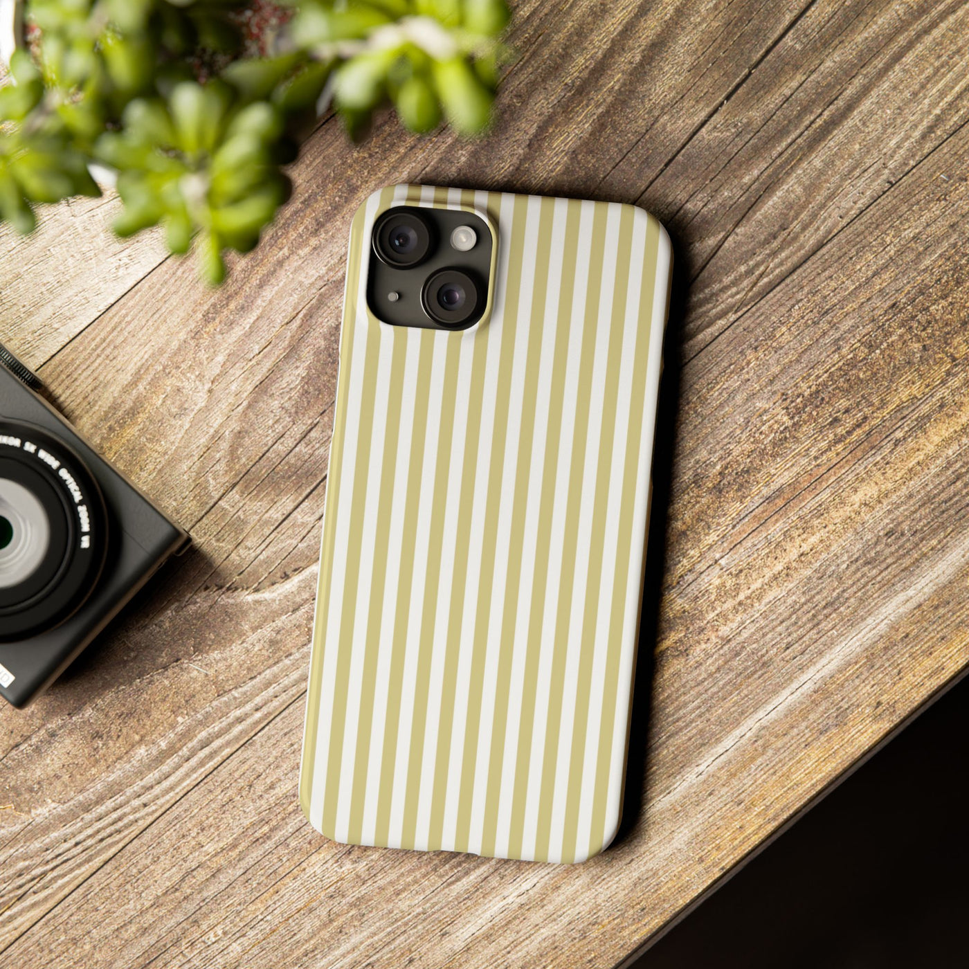 Slim Soft Yellow Striped Cute Phone Case for Iphone 16 - | iPhone 15 Pro Max Case | iPhone 14 Case Iphone 13 12 11 10 9 8 7 XS Gift for Her - Studio40ParkLane