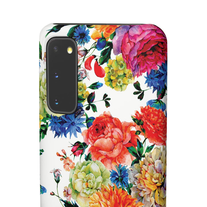 Sleek Snap Colorful Flowers Cute Phone Case for iPhone 16 15 14 13 12 11 X Xs Max Xr Pro Plus Samsung Galaxy S24 S23 S22 S21 S20 Note Ultra