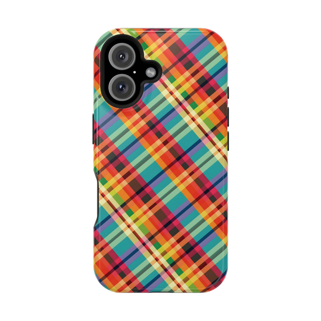Checkered Plaid Magsafe Gift for Her Cute Phone Case for Iphone, | iPhone 16 | iPhone 15 Pro Max, Iphone 14 Pro Max, 13 12 11 10 9 8 7 - Studio40ParkLane