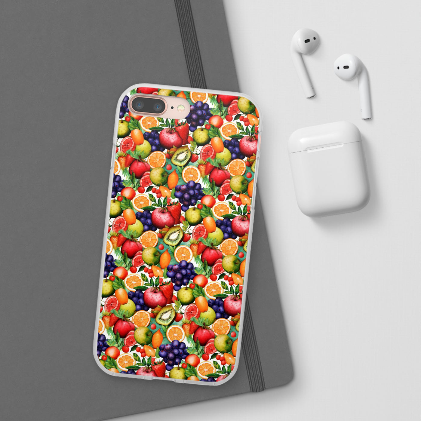 Cute Flexi Phone Cases, Summer Fruit Mix, Compatible with Samsung Galaxy S23, Samsung S22, Samsung S21, Samsung S20, Galaxy S20 Ultra