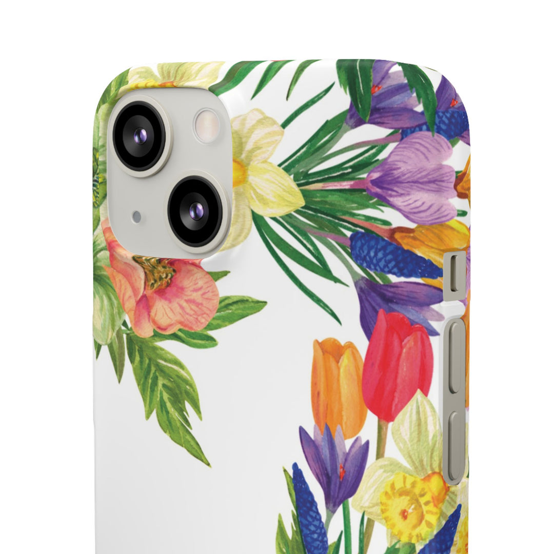 Sleek Snap Spring Summer Flowers Cute Phone Case for iPhone 16 15 14 13 12 11 X Xs Max Xr Pro Plus Samsung Galaxy S24 S23 S22 S21 S20 Ultra