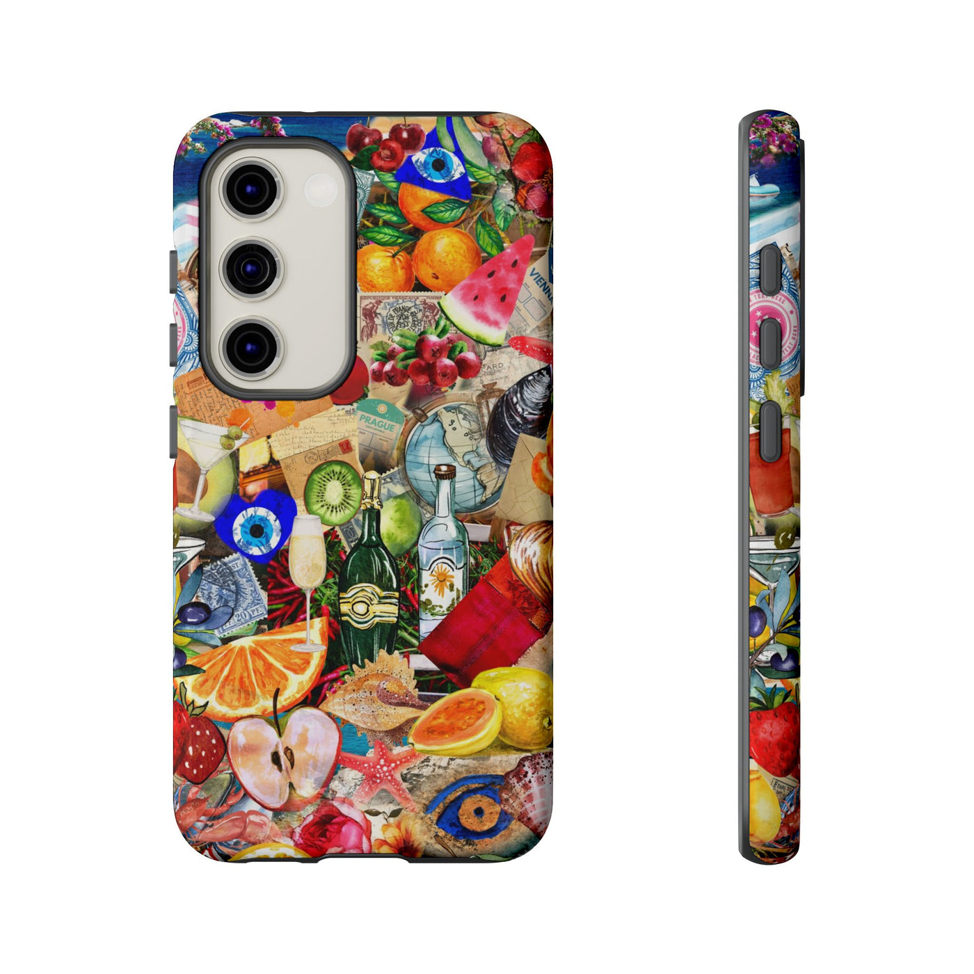 Fruity European Summer Impact Resistant Cute Phone Cases for Samsung S24, S23, S22, S21, IPhone 15 pro Iphone 14 pro Iphone 13 IPhone 12 Iphone 11