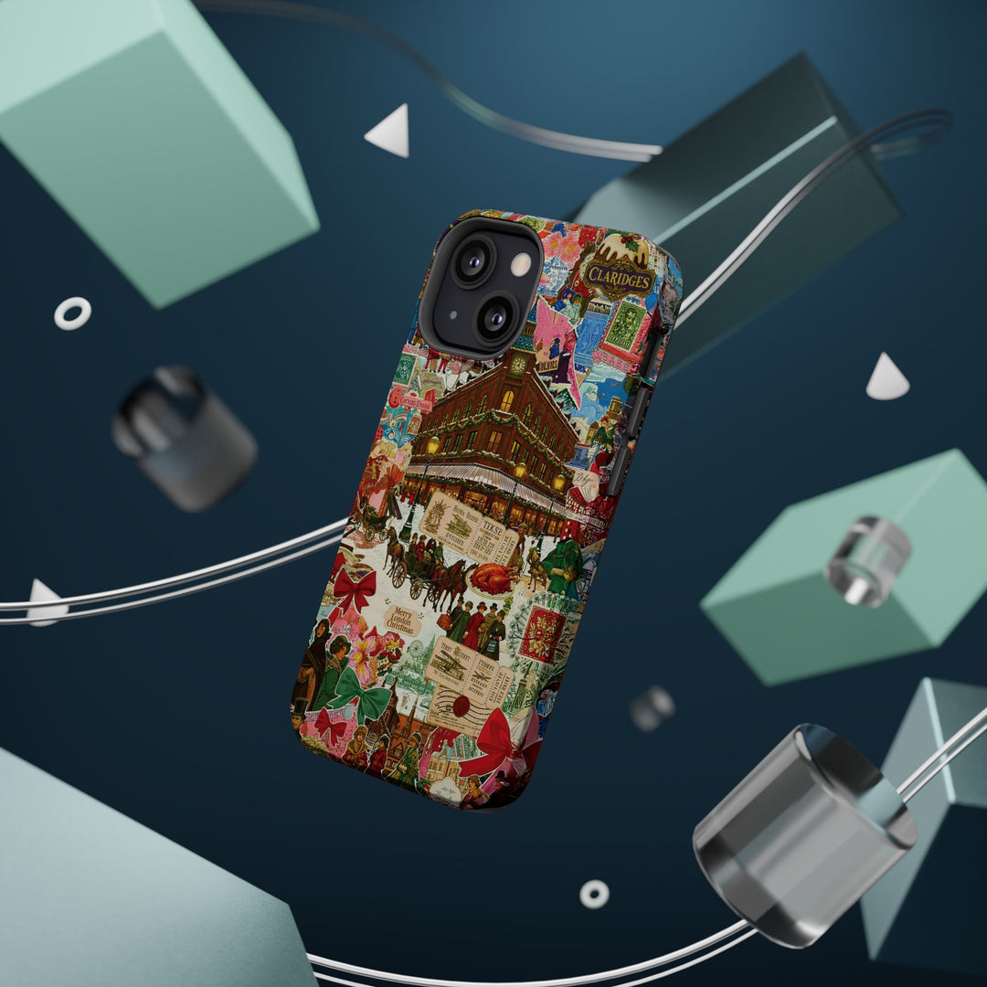 Aesthetic Tough Magsafe London Coquette Collage Phone Case - For iPhone 17 Pro Max iPhone 16 Pro iPhone 15 Iphone 14 Plus 13 Pro 12 11 10 - Studio40ParkLane