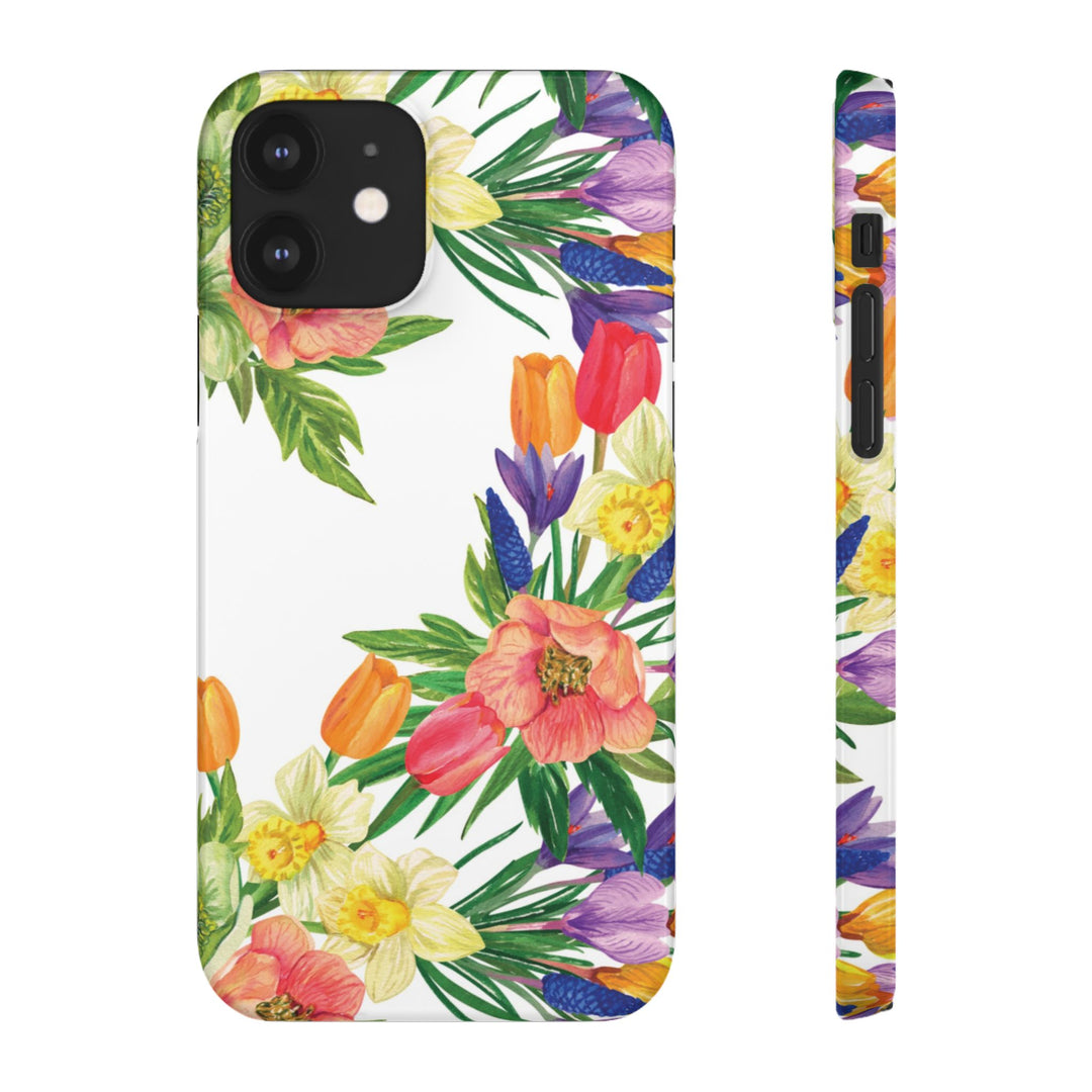 Sleek Snap Spring Summer Flowers Cute Phone Case for iPhone 16 15 14 13 12 11 X Xs Max Xr Pro Plus Samsung Galaxy S24 S23 S22 S21 S20 Ultra