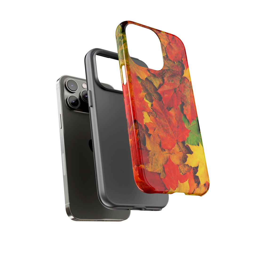 Fall Leaves Impact Resistant, Cute Phone Cases for Samsung S24, S23, S22, S21, IPhone 15 pro Iphone 14 pro Iphone 13 IPhone 12 Iphone 11 - Studio40ParkLane