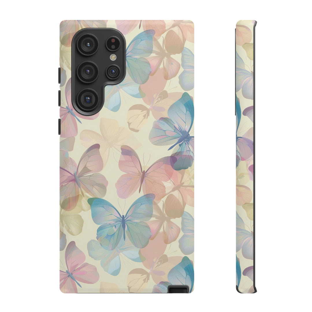 Cute Samsung Case | Cool Iphone Case | Summer Pastel Butterflies, Samsung S24, S23, S22, S21, IPhone 15 Case | Iphone 14 Case, Iphone 13 Case - Studio40ParkLane