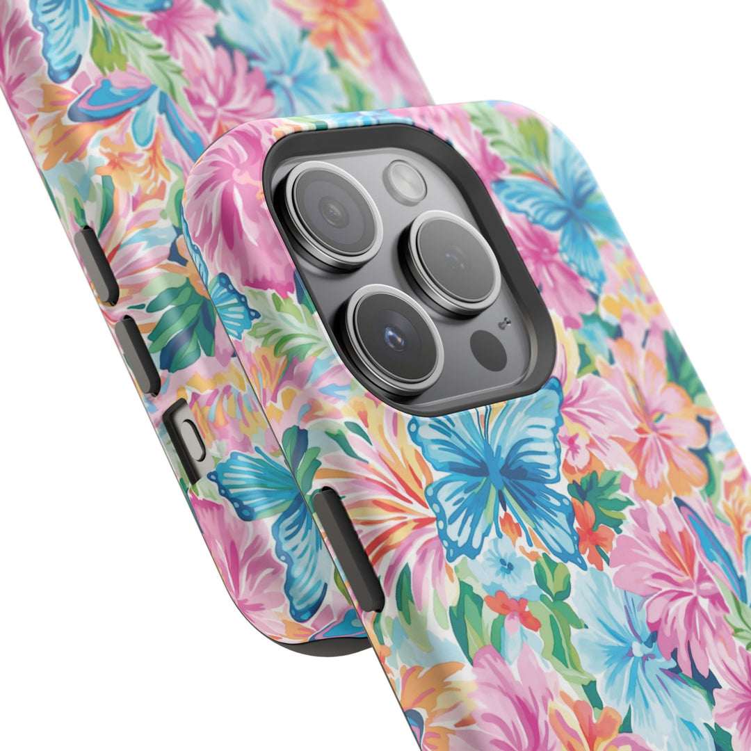 Butterflies Flowers Magsafe Cute Phone Case for Iphone Gift for Her, iPhone 16 Case iPhone 15 Pro Max Case, Iphone 14, Iphone 14 Pro Max, 13, 12 - Studio40ParkLane