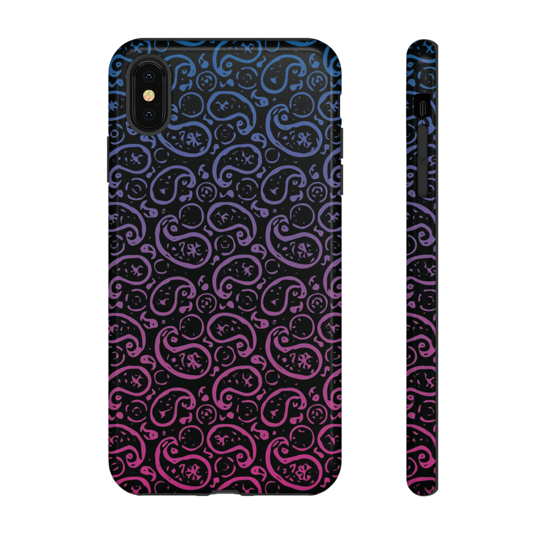 Cute IPhone Case | iPhone 15 Case | iPhone 15 Pro Max Case, Iphone 14 Case, Iphone 14 Pro Max Case IPhone Case for Art Lovers, Paisley Blue Pink - Studio40ParkLane