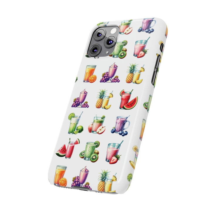 Slim Cute Phone Cases for Iphone - | iPhone 15 Case | iPhone 15 Pro Max Case, Iphone 14 Case, Iphone 14 Pro Max, Iphone 13, Tropical Summer Fruit Cocktail - Studio40ParkLane