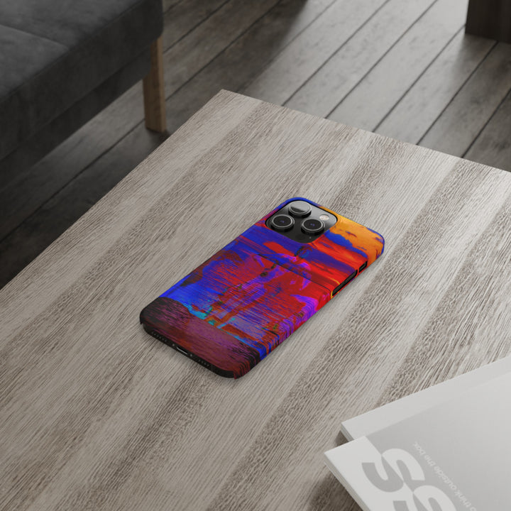 Slim Cute Phone Cases for Iphone | iPhone 15 Case | iPhone 15 Pro Max, Iphone 14 Case, Iphone 14 Pro Max, Iphone 13, Red Blue Sunset - Studio40ParkLane