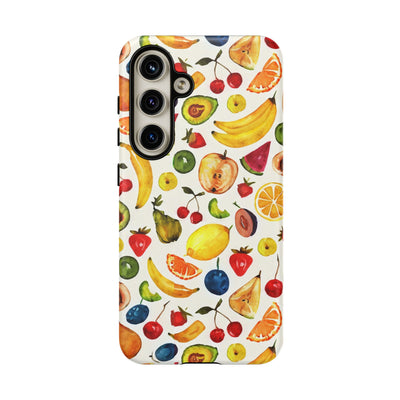 Impact Resistant, Mixed Fruits, Cute Phone Cases for Samsung S24, S23, S22, S21, IPhone 15 pro Iphone 14 pro Iphone 13 IPhone 12 Iphone 11