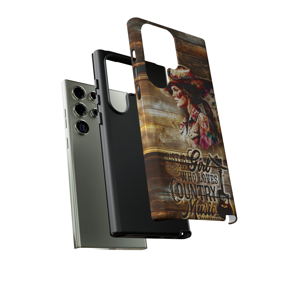 Cute Samsung Phone Case | Aesthetic Samsung Phone Case | Galaxy S23, S22, S21, S20 | Country Music Girl, Protective Phone Case - Studio40ParkLane